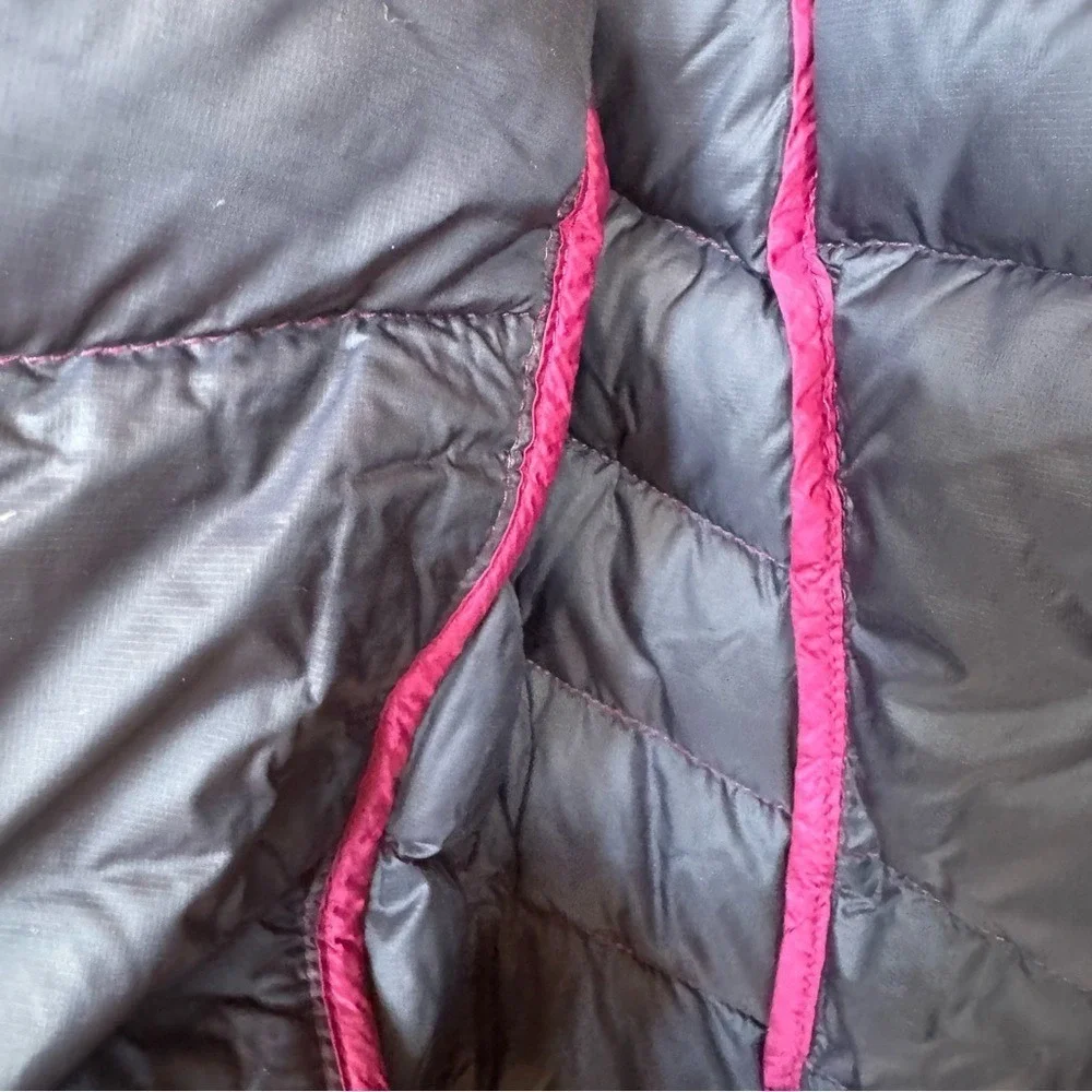 L.L. Bean Coat Puffer Down Hood Purple Girls' Sz 8 Winter Kids Snow Sustainable